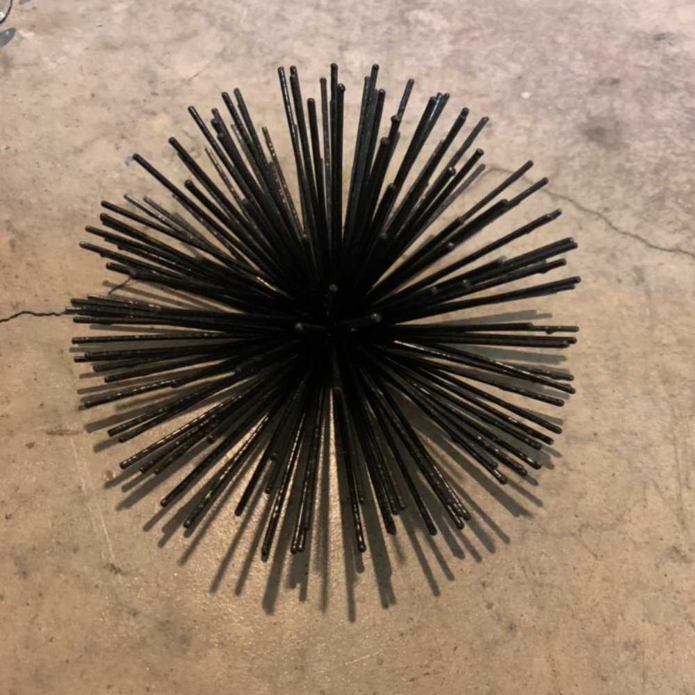 Sea Urchin Wall Décor (Black) - Set of 4